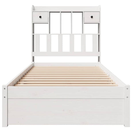 Bookcase Bed Without Mattress 75X190Cm Small Single Solid Wood Pine