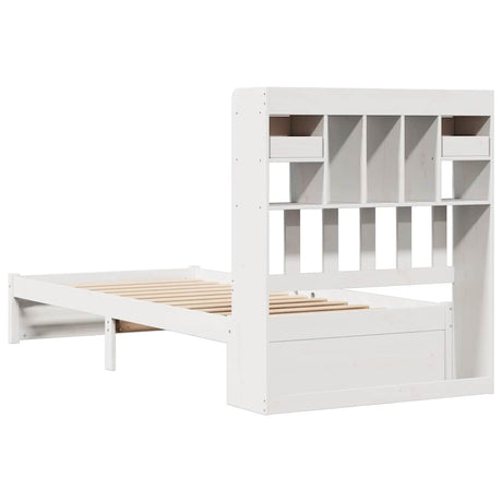 Bookcase Bed Without Mattress 75X190Cm Small Single Solid Wood Pine