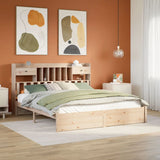 Bookcase Bed Without Mattress 75X190Cm Small Single Solid Wood Pine