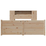Bookcase Bed without Mattress 160x200cm Solid Wood Pine