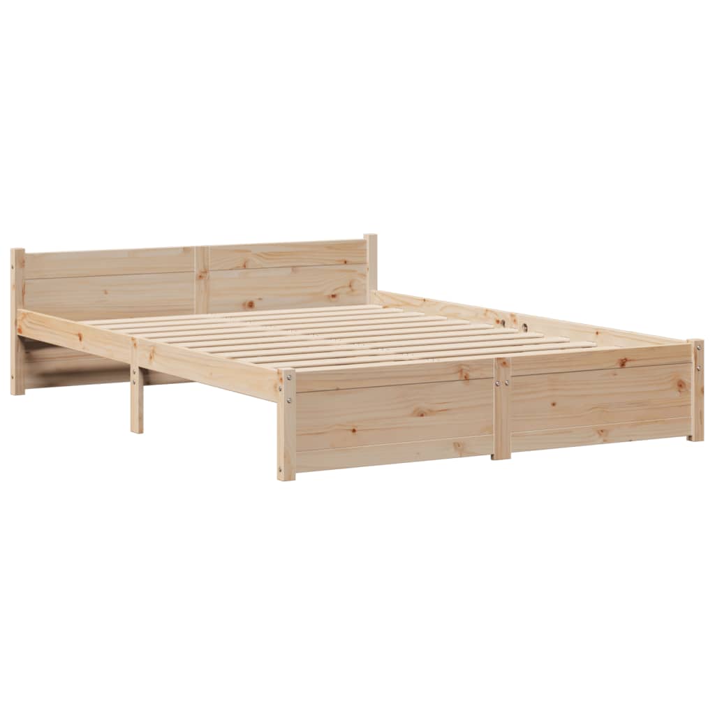 Bookcase Bed without Mattress 160x200cm Solid Wood Pine