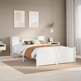 Bookcase Bed Without Mattress 150X200Cm King Size Solid Wood Pine
