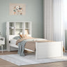 Bookcase Bed Without Mattress Double Solid Wood Pine