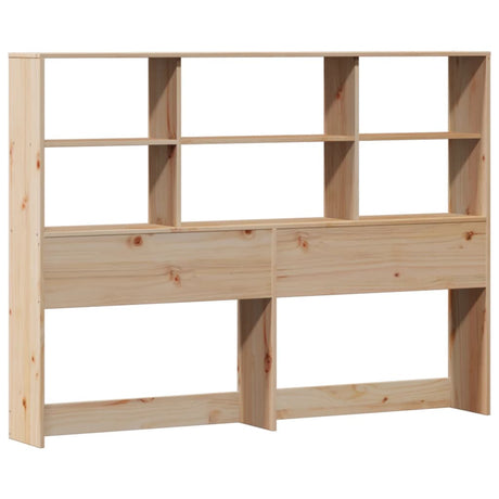 Bookcase Bed Without Mattress Double Solid Wood Pine