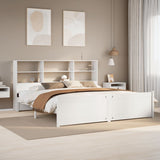 Bookcase Bed Without Mattress Double Solid Wood Pine