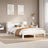 Bookcase Bed Without Mattress 140X200Cm Solid Wood Pine