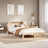 Bookcase Bed Without Mattress 140X200Cm Solid Wood Pine