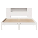 Bookcase Bed Without Mattress 140X200Cm Solid Wood Pine