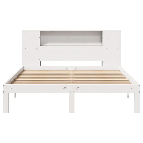 Bookcase Bed Without Mattress 140X200Cm Solid Wood Pine