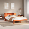 Bookcase Bed Without Mattress 140X200Cm Solid Wood Pine