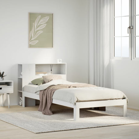 Bookcase Bed Without Mattress Small Single Solid Wood Pine