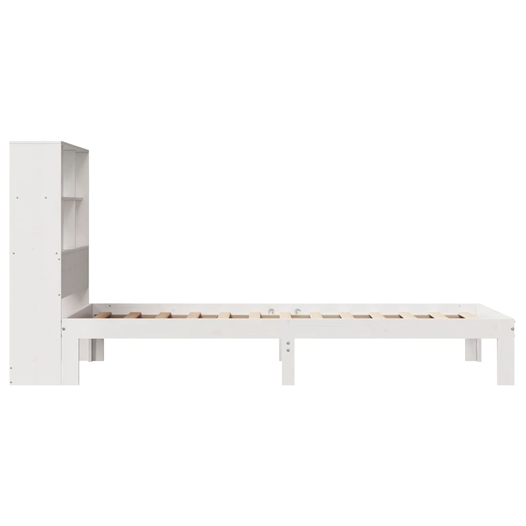 Bookcase Bed Without Mattress Single Solid Wood Pine