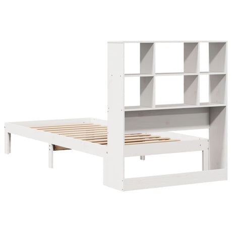 Bookcase Bed Without Mattress Single Solid Wood Pine