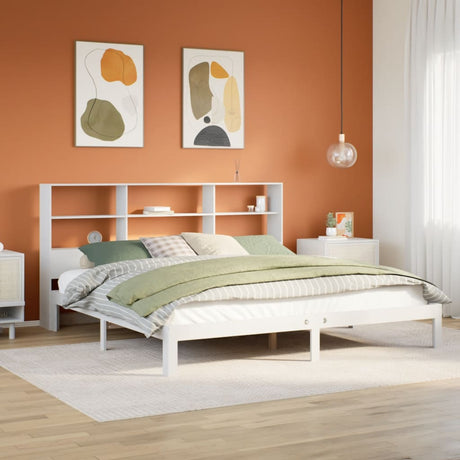 Bookcase Bed Without Mattress Single Solid Wood Pine