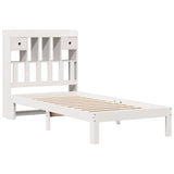 Bookcase Bed Without Mattress 90X200Cm Solid Wood Pine