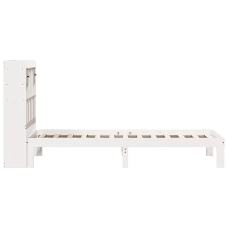 Bookcase Bed Without Mattress 90X200Cm Solid Wood Pine