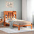 Bookcase Bed Without Mattress 90X200Cm Solid Wood Pine