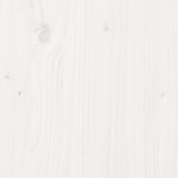 Bookcase Bed without Mattress White 160x200cm Solid Wood Pine