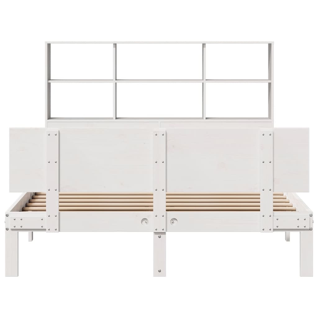 Bookcase Bed Without Mattress Small Double Solid Wood Pine