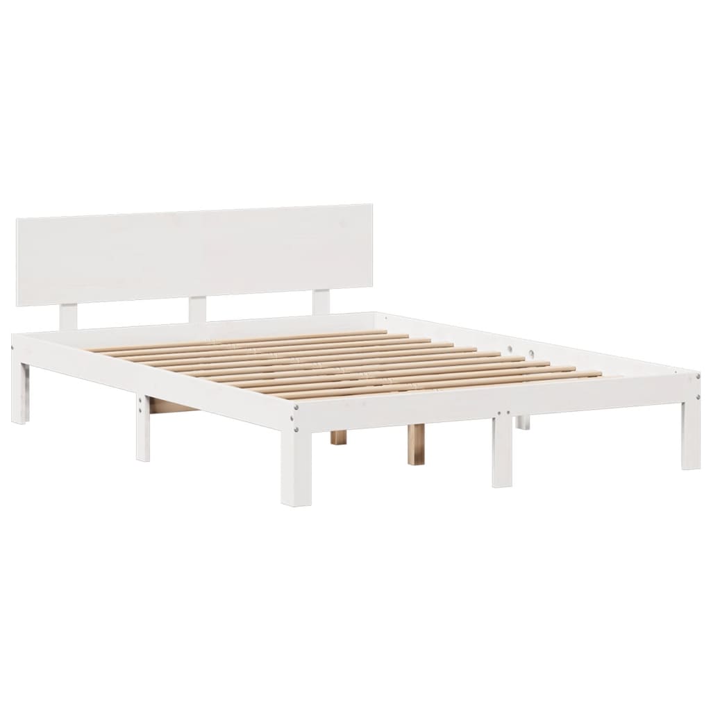 Bookcase Bed Without Mattress Small Double Solid Wood Pine