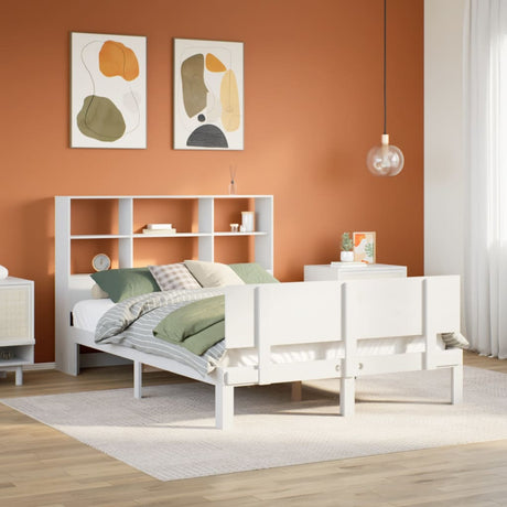 Bookcase Bed Without Mattress Small Double Solid Wood Pine