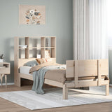 Bookcase Bed Without Mattress Small Double Solid Wood Pine