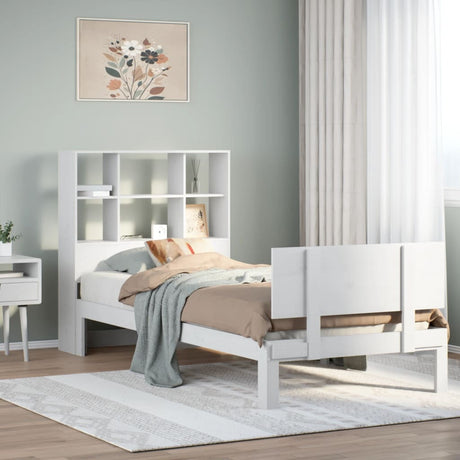 Bookcase Bed Without Mattress Small Double Solid Wood Pine