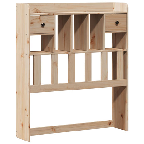 Bookcase Bed Without Mattress 75X190Cm Solid Wood Pine