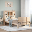 Bookcase Bed Without Mattress 75X190Cm Solid Wood Pine