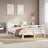 Bookcase Bed Without Mattress King Size Solid Wood Pine