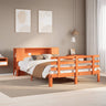Bookcase Bed Without Mattress King Size Solid Wood Pine