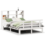 Bookcase Bed Without Mattress Small Double Solid Wood Pine