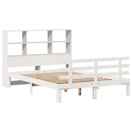 Bookcase Bed Without Mattress Small Double Solid Wood Pine