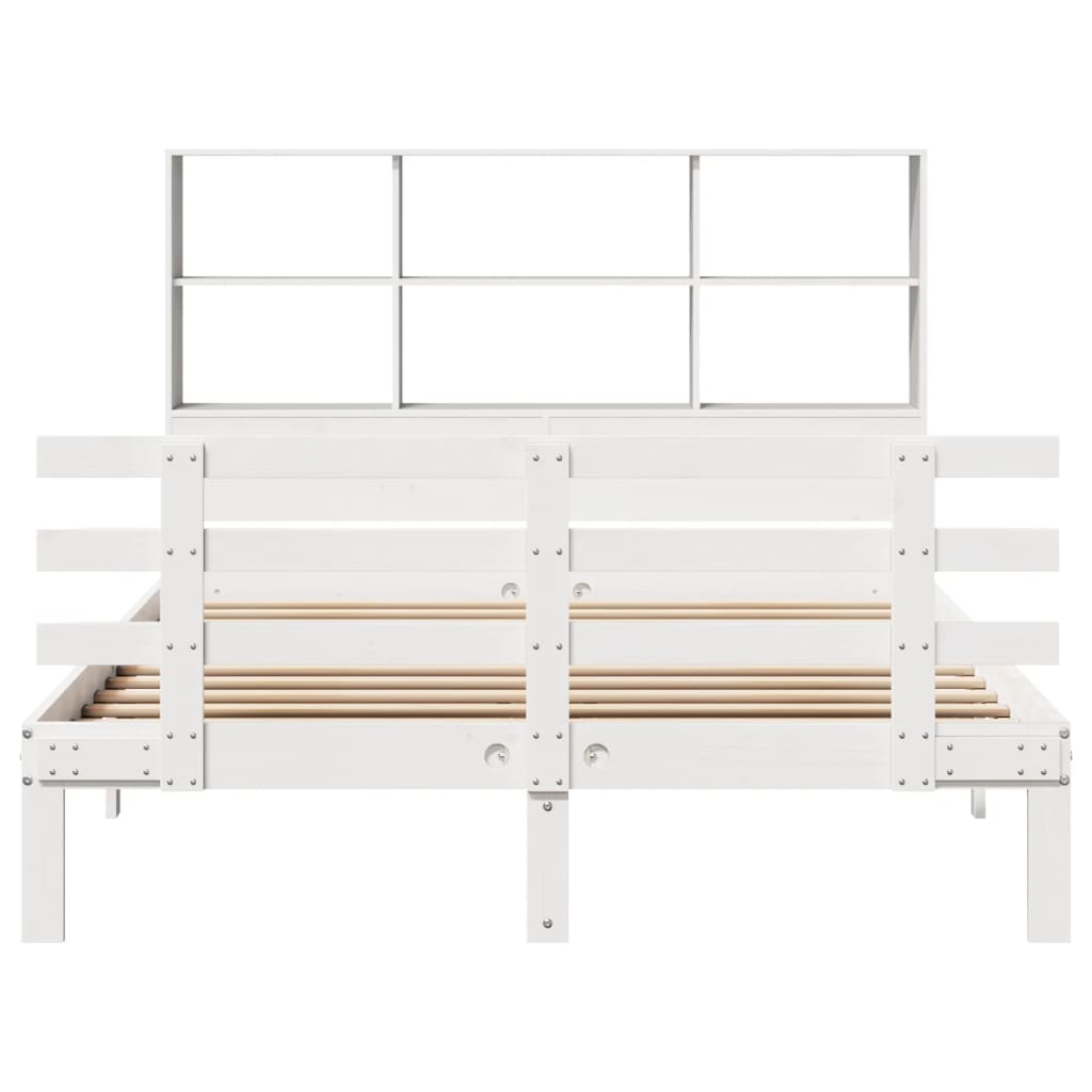 Bookcase Bed Without Mattress Small Double Solid Wood Pine