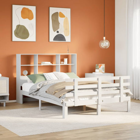 Bookcase Bed Without Mattress Small Double Solid Wood Pine