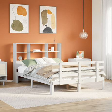 Bookcase Bed Without Mattress Small Double Solid Wood Pine
