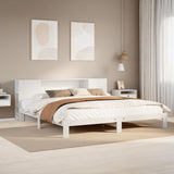 Bookcase Bed Without Mattress 150X200 Cm King Solid Wood Pine