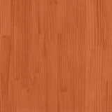 Bookcase Bed without Mattress Wax Brown 140x190 cm Solid Wood Pine