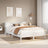 Bookcase Bed Without Mattress 150X200 Cm King Solid Wood Pine