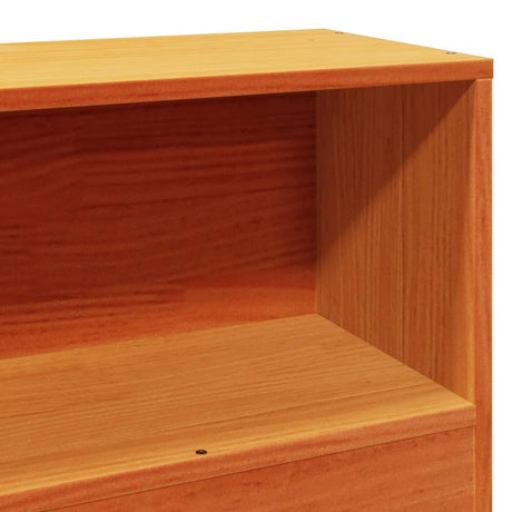 Bookcase Bed Without Mattress 90X200Cm Solid Wood Pine