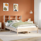 Bookcase Bed Without Mattress 160X200Cm Solid Wood Pine