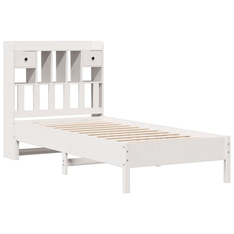 Bookcase Bed Without Mattress Solid Wood Pine