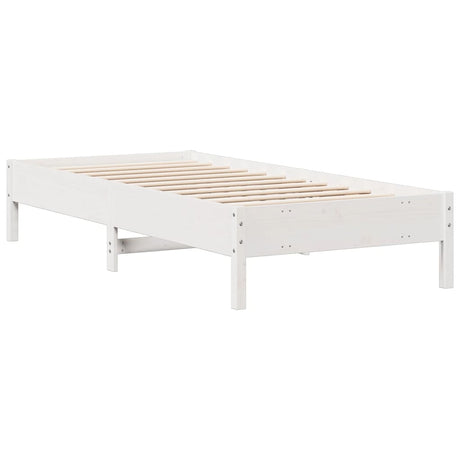 Bookcase Bed Without Mattress Solid Wood Pine
