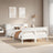Bookcase Bed Without Mattress King Size Solid Wood Pine