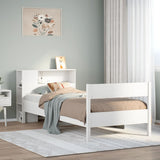Bookcase Bed Without Mattress 100X200Cm Solid Wood Pine
