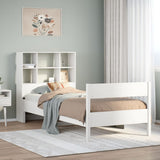 Bookcase Bed Without Mattress 200X200Cm Solid Wood Pine