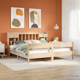 Bookcase Bed Without Mattress Solid Wood Pine