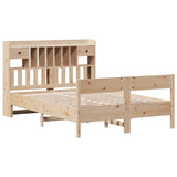 Bookcase Bed without Mattress 160x200cm Solid Wood Pine