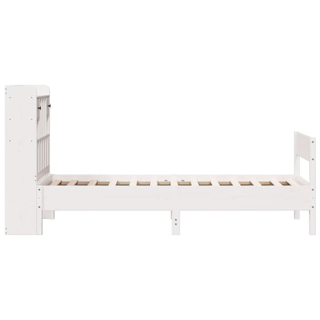 Bookcase Bed Without Mattress Solid Wood Pine