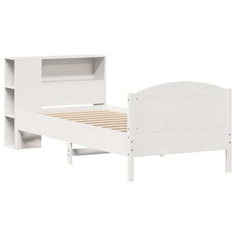 Bookcase Bed Without Mattress 90X200Cm Solid Wood Pine